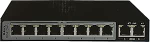 D-Link 8 Port Gigabit PoE Switch - 8 PoE+ 2 Uplink Port 250m DGS-F1010P-E